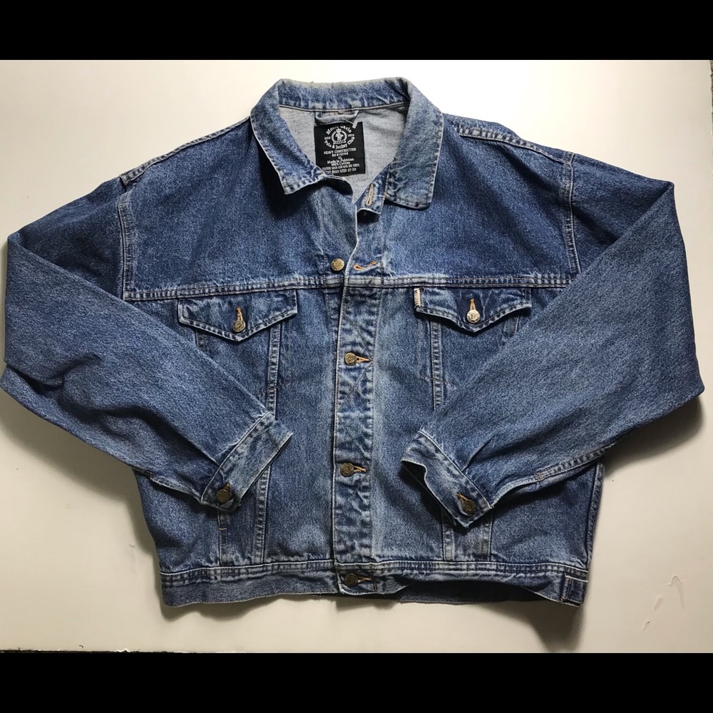Women’s vintage 90s monte carlo mustang denim jacket size XL